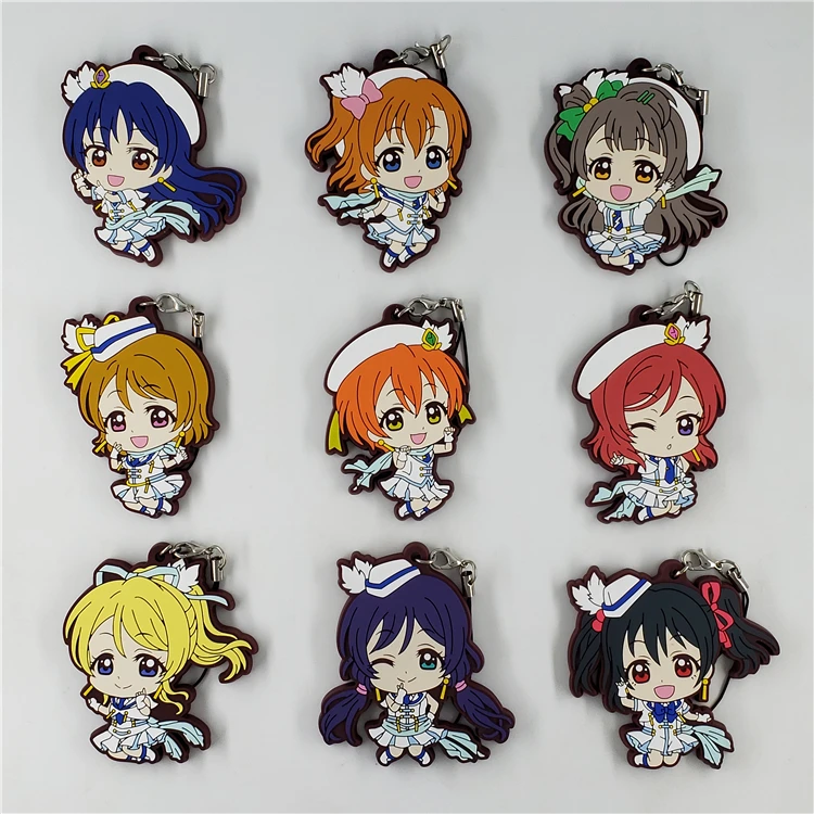Кадори Нико Эли Рин Umi Maki Nozomi Kousaka аниме Love Live! Отлично! Резиновый брелок Морской
