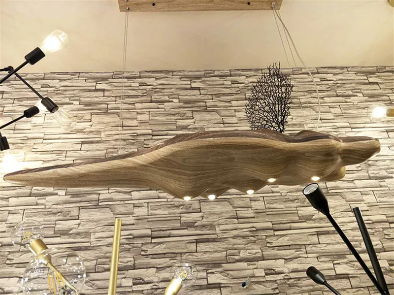 Современные светильники деревянные светодиодные лампы в японском стиле для