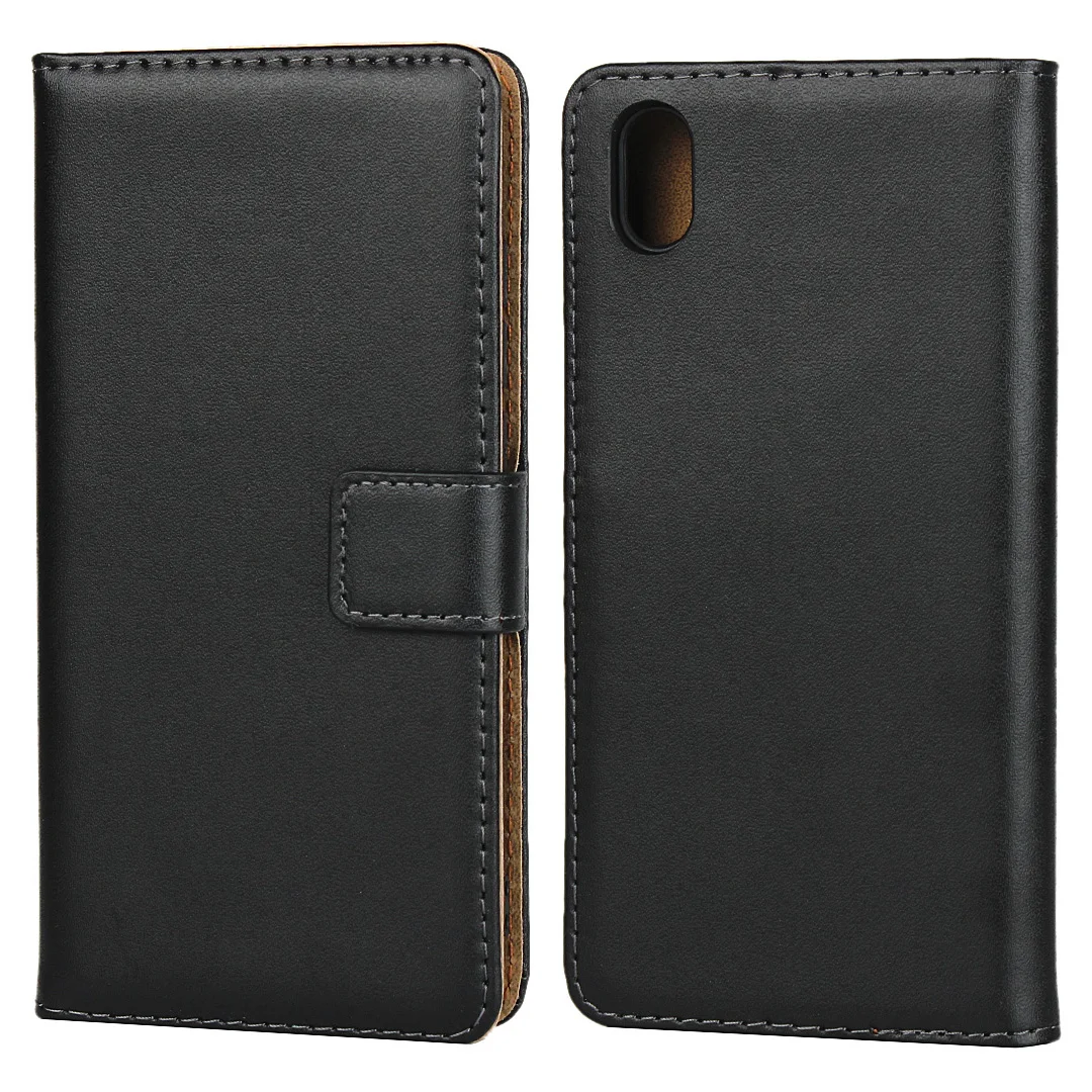 

Magnetic Genuine Leather Wallet Case Book Case With Card Holder Stand For Xiaomi Redmi 7A,Flip Soft TPU Shockproof Phone Cover