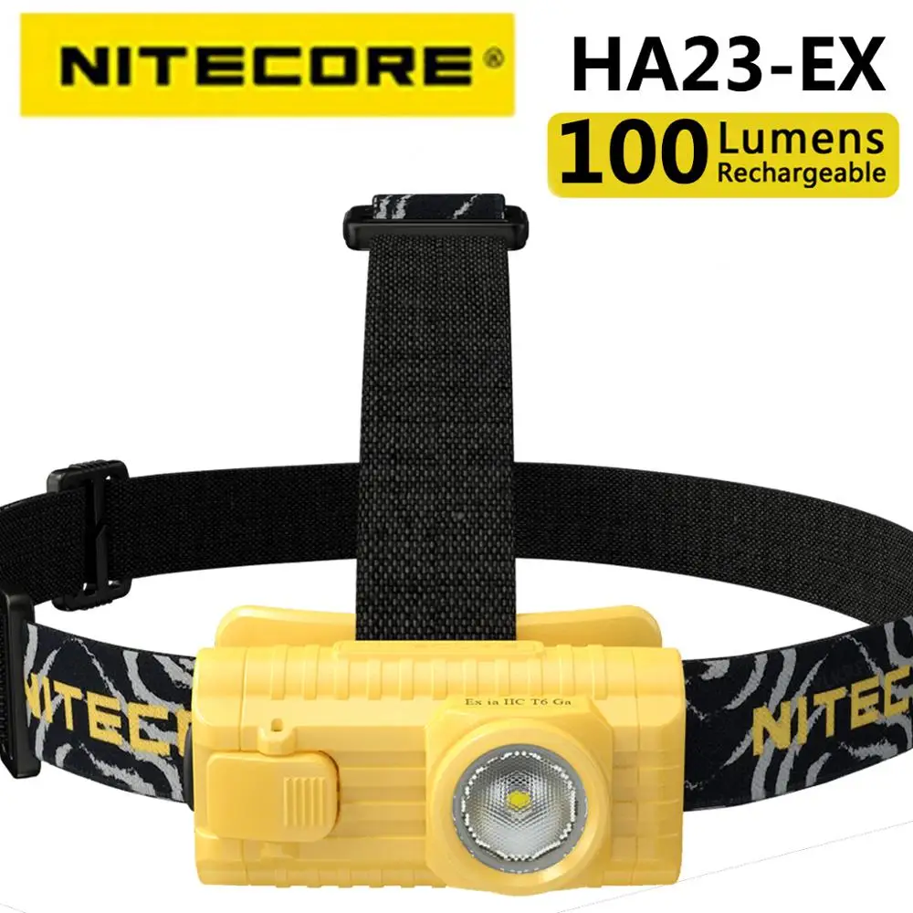 2020 Nitecore HA23-EX 100 люмен промышленная фара райот с питанием от двух батарей AA | Лампы и