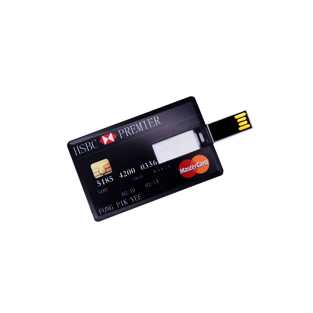 Водонепроницаемый супертонкий флэш-накопитель для кредитной карты USB