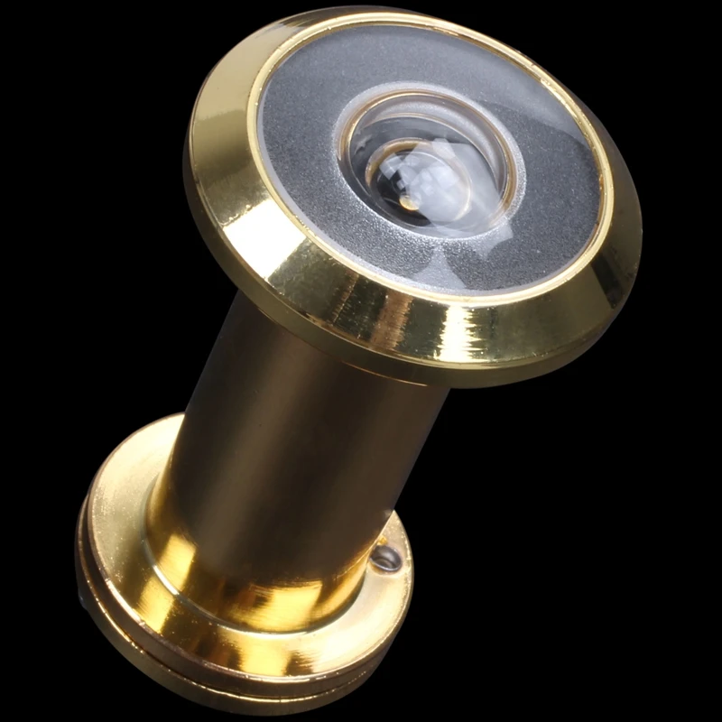 200 Degree Retractable 36-58mm Security Door Viewer Peephole Peep Hole Spyhole + Cover Gold | Обустройство дома