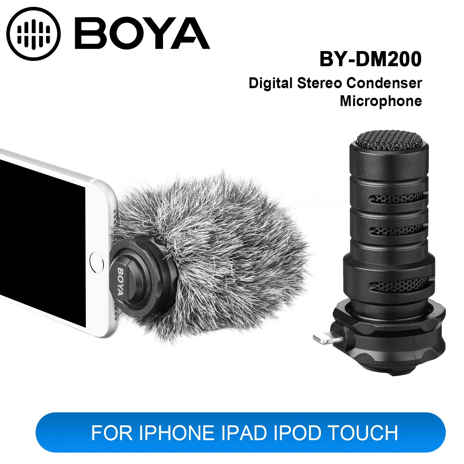 

BOYA BY-DM200/BY-A7H цифровой стерео кардиоидный конденсаторный микрофон, превосходный звук для записи устройств Android USB Type-C