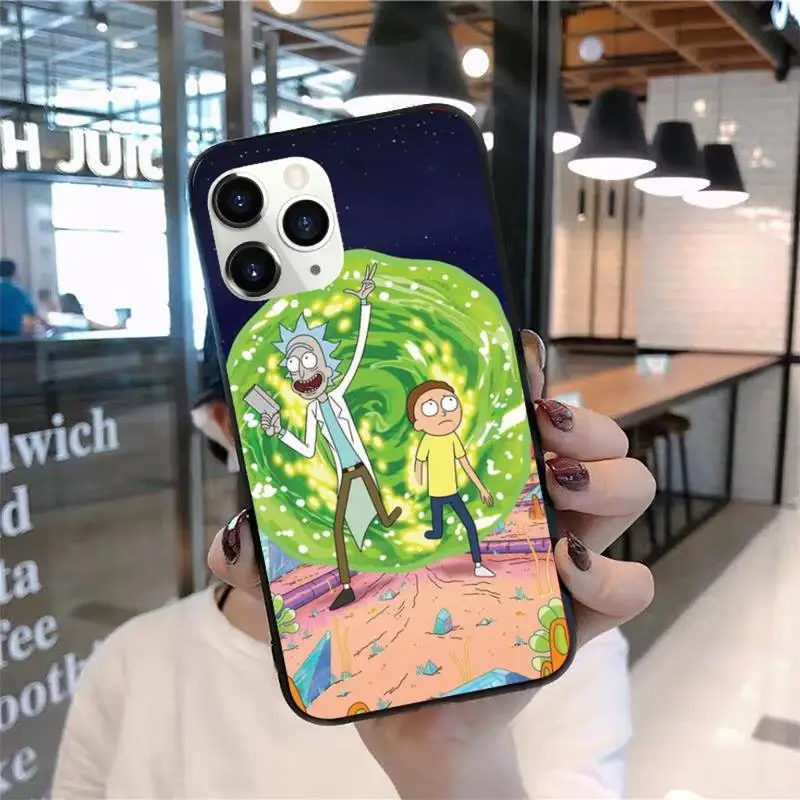 

Ricks Anime Mortys funny Phone Case for iPhone 11 12 mini pro XS MAX 8 7 6 6S Plus X 5S SE 2020 XR