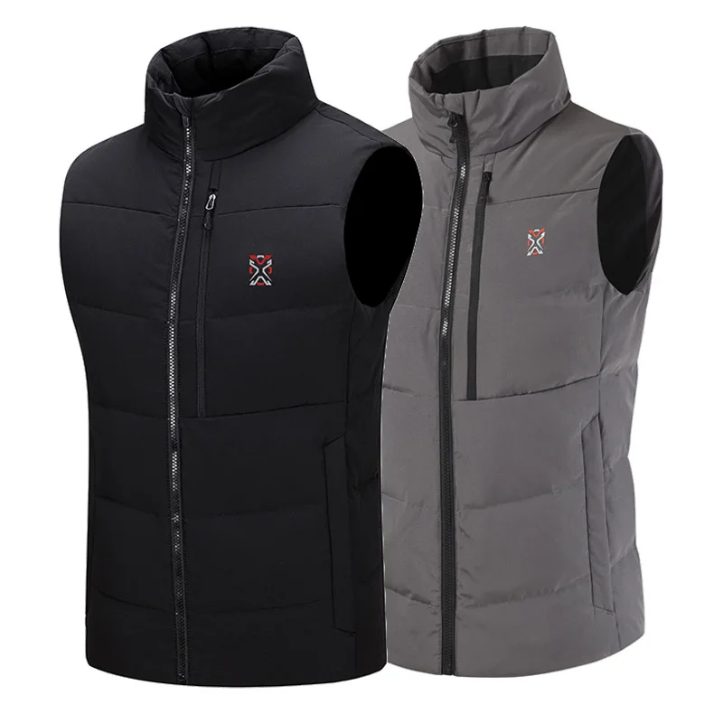 Зимняя мужская жилетка для гольфа пуховая 90% набивка белой утки - Цена: 5 209,77 руб.