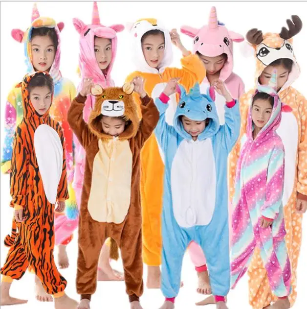 

Christmas Pajamas Unicorn Kids Animal Children Pajamas for Boys Girls Costume Baby Pyjamas Kids Licorne Onesies Winter Sleepwear
