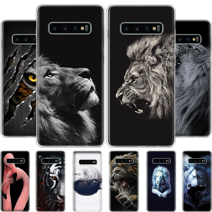 

Animal Lion Wolf Phone Case For Samsung S22 Ultra S21 Plus Galaxy S20 FE S10 Lite 2020 S9 S8 S7 S6 EDGE Cover