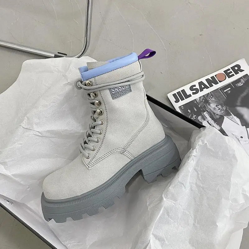 

Martin Boots Female Designer Shoes Woman Wedges Rubber Boots for Women Nice Platform Shoes Women Heels Ankle Boot Woman Booties