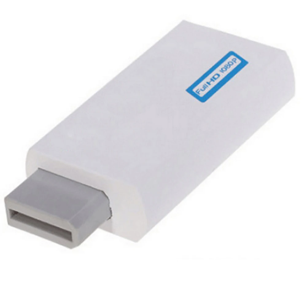 50 шт. для W i HD адаптер преобразователь Поддержка FullHD 720P 1080P 3 5 мм аудио Wii2HDMI