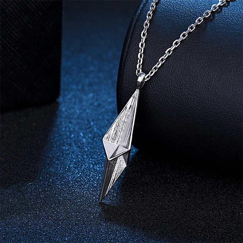 

INS style geometric men's necklace Japanese and Korean version trend hip hop retro personality men's Pendant necklace wholesale