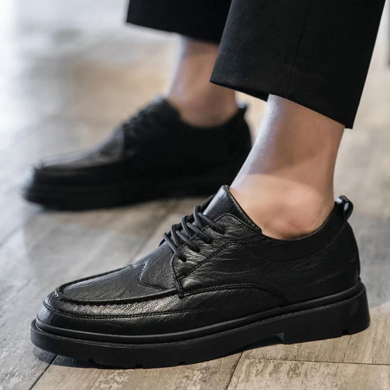 

Mens Shoes Casual Men Black Casual Shoes Zapatos Hombre Cuero Sapato Masculino Man Fashion Leather For Male Shoe 2020