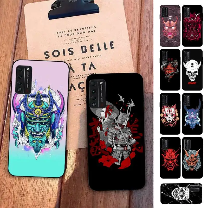 

TOPLBPCS Japanese samurai oni mask Phone Case for Huawei Honor 10 i 8X C 5A 20 9 10 30 lite pro Voew 10 20 V30