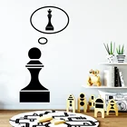 Творческие шахматы наклейки на стену для гостиной, украшение из ПВХ, съемные обои