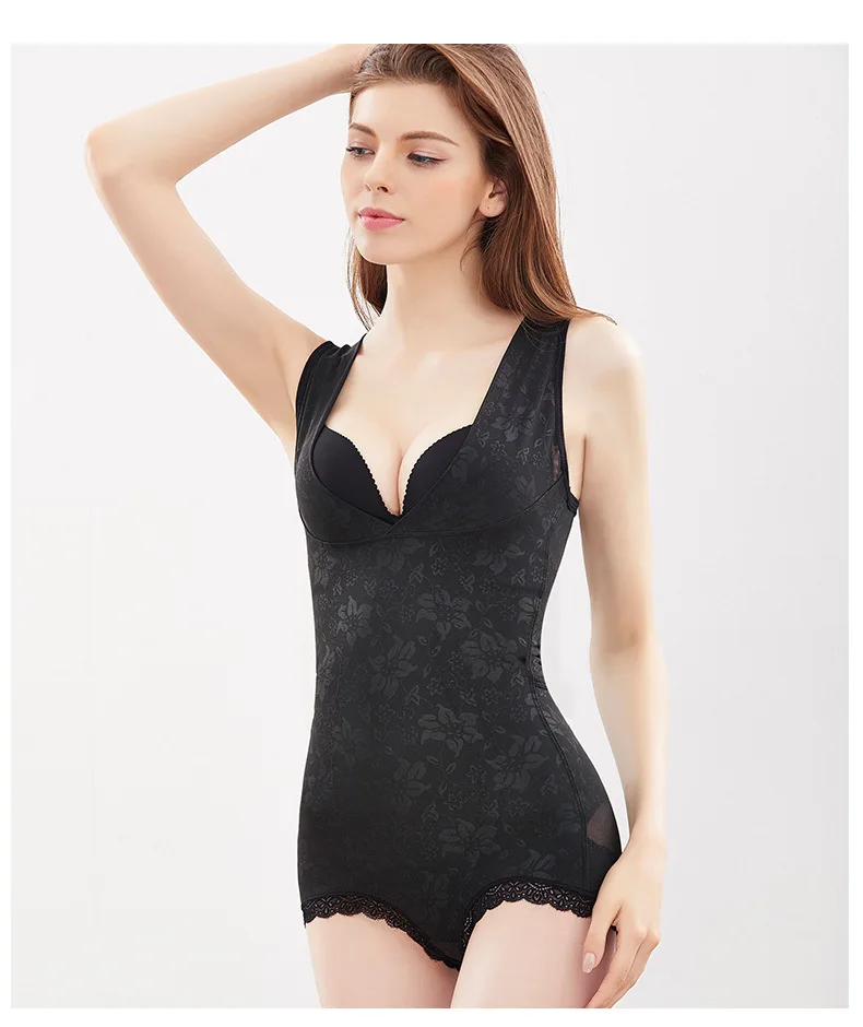 Women's Lift Hip Prop Chest Waist Fat Burning Body Sculpting Bodysuit Shapers Corset Conjoined Underwear Easy Take Off Shaper | Женская