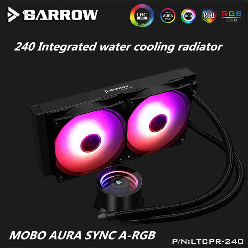 Barrow ARGB 5V ослепляющий 240 CPU интегрированный радиатор водяного охлаждения для