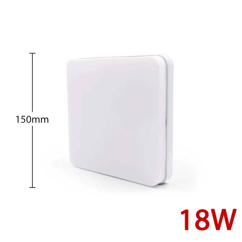 18W Square B 6 Вт 9 Вт 13 Вт 18 Вт 24 Вт 36 Вт 48 Вт поверхностное крепление заподлицо ультра тонкий светодиодный потолочный светильник лампа AC85-265V лампада светодиодный светильник для спальни - Цвет корпуса: 18W Square B