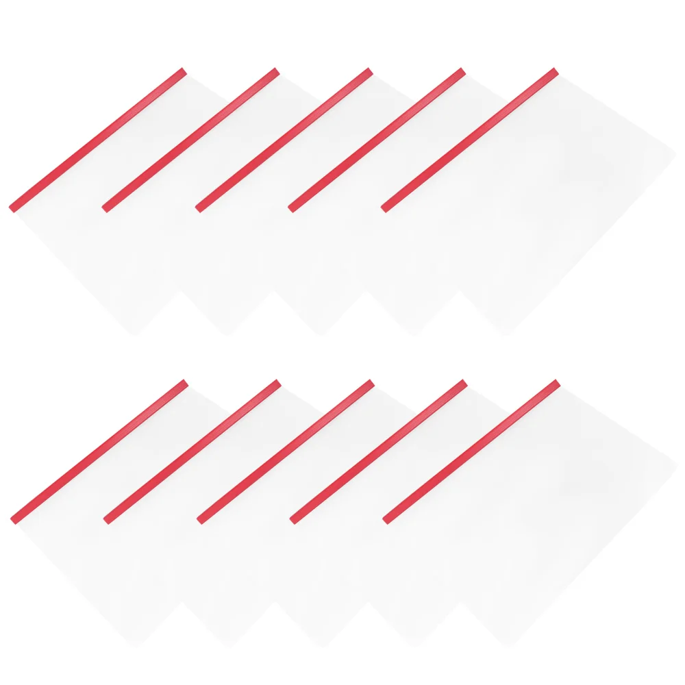 10 шт. прозрачные зажимы для хранения файлов|Папка файлов| |