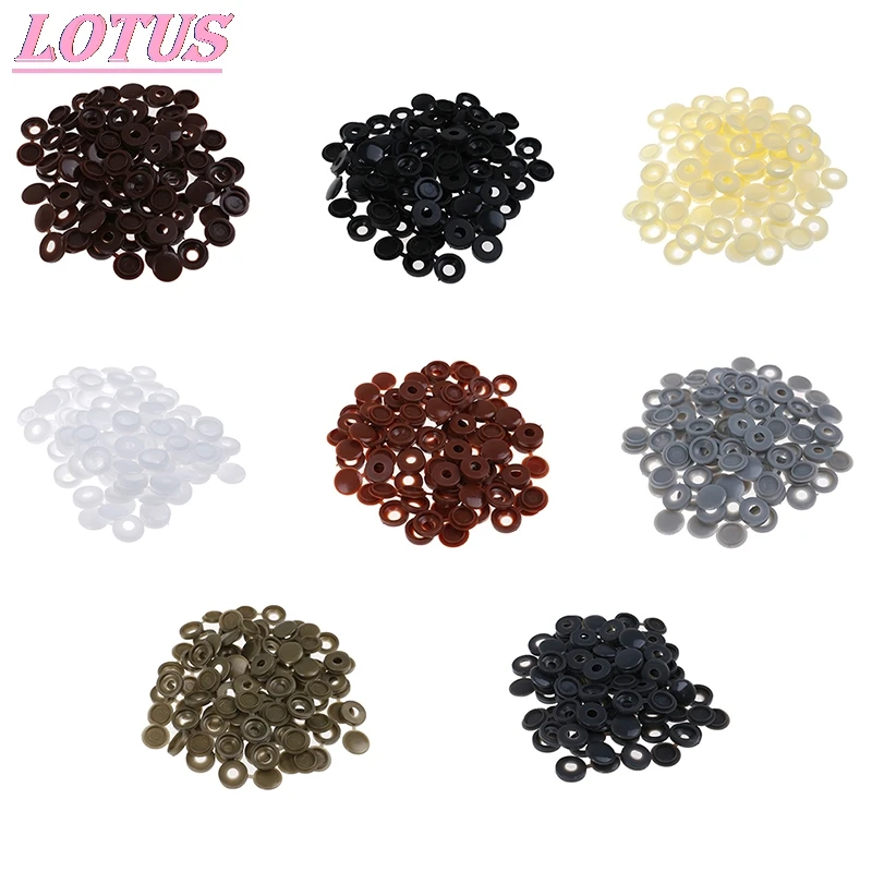 

White hinged car license plate cover license plate fixing accessories license plate screw 50PCS