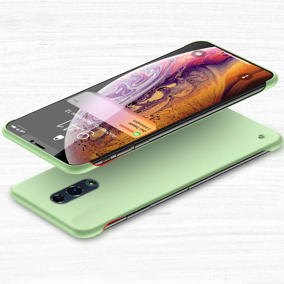 Ультратонкий чехол для OPPO Reno 10X Zoom безрамный матовый гладкий R17 PRO R11 R15X A9 A7X A5 A59 K3 |