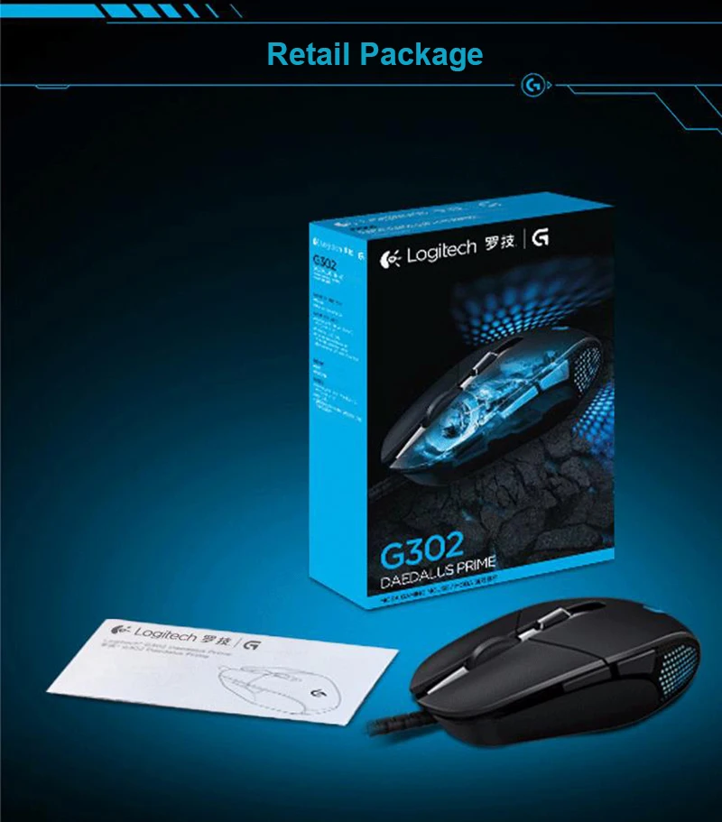Игровая мышь серии G G302 G402 G502 Hero DAEDALUS PRIME HYPERION FURY SPECTRUM для геймеров