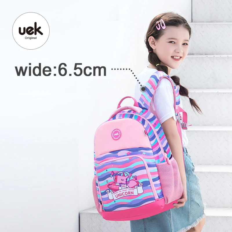 

UEK Backpack for Boys gilrs Water Resistant Travel Large Bookbags Stationery File Tutorial Bag for primary school student Gift