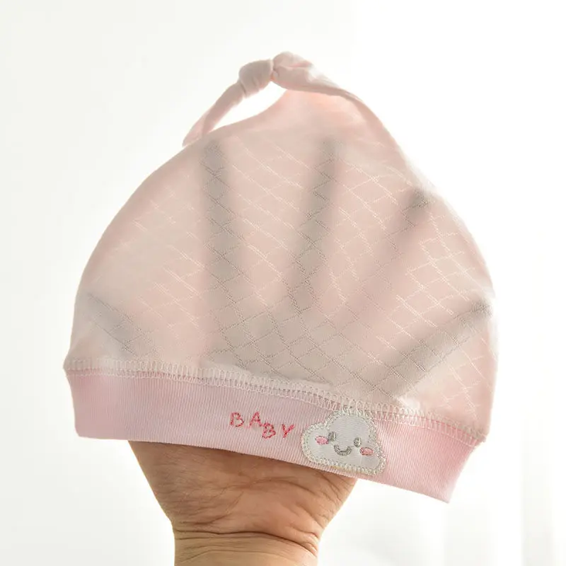

0-3 Month Newborn Baby Hat 2021 New Thin Girl Boy Hats Cotton Kids Cap Newborn Photography Props Beanie for Children