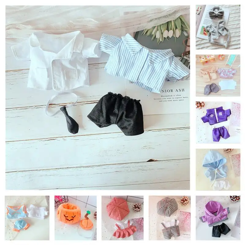 

16 types 20cm doll clothes suit Lovely Sweater dolls accessories for our generation Korea Kpop EXO idol Dolls gift DIY Toys