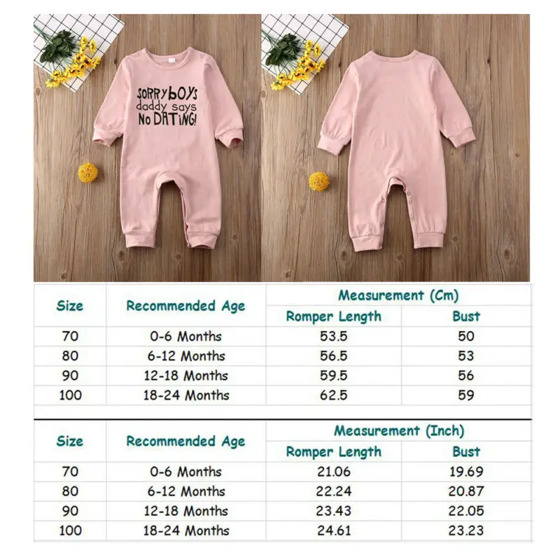 

New Winter Fashion Newborn Baby Girl Clothes Long Sleeve Romper Jumpsuit Bodysuit Playsuit Outfits Cotton 0-24M