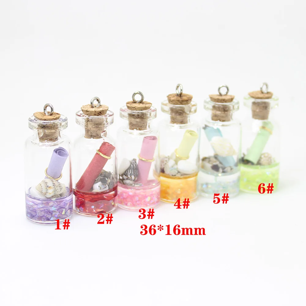 6 шт.-36*16 мм прозрачная подвеска в виде морской ракушки для ювелирных изделий