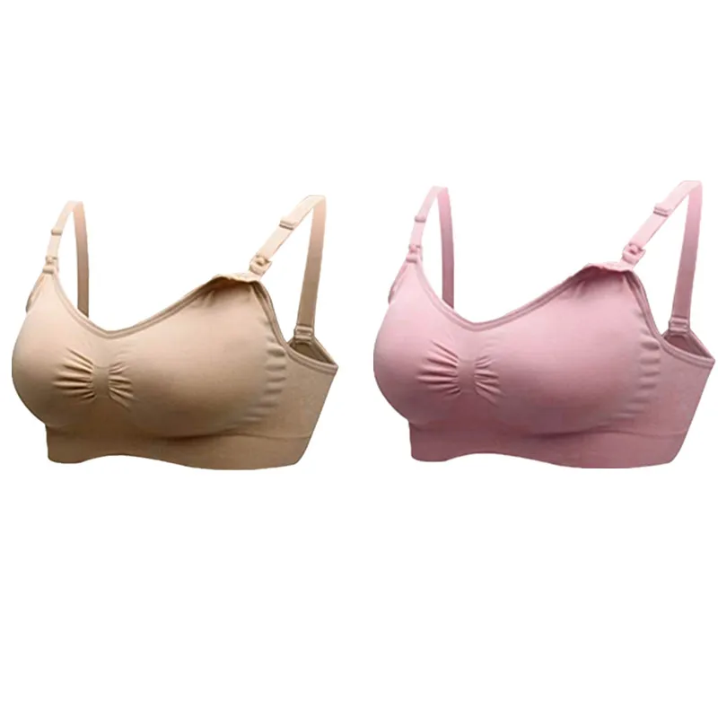 

Cotton Maternity Nursing Bra Sleep Bras For Mom Fit Seamless Underwear Pregnant Maternity Breast-feeding Bra Top Stretchy
