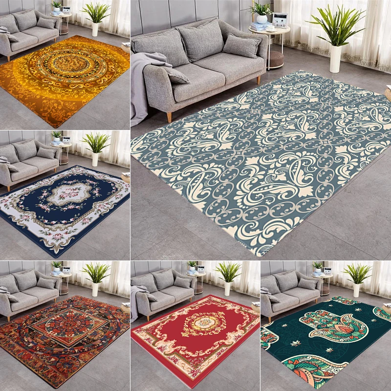 

Богемный коврик, Нескользящие Коврики для гостиной, кабинета, игровой коврик, моющиеся коврики, украшение для спальни, молитвенный коврик, м...