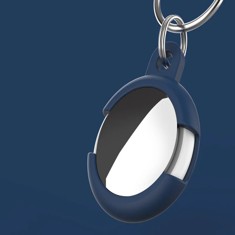 anti fall liquid tpu protector cover keychain for airtags shockproof anti scratch protective case key holder for airtags case free global shipping