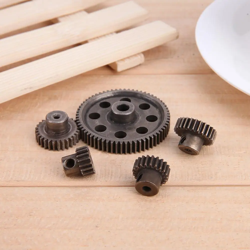 

5pcs/Set Differential Main Metal Spur Motor Gear RC Toys Part for HSP Truck Redca TTRAXXAS 11164 （64+17T/21T/26T/29T）