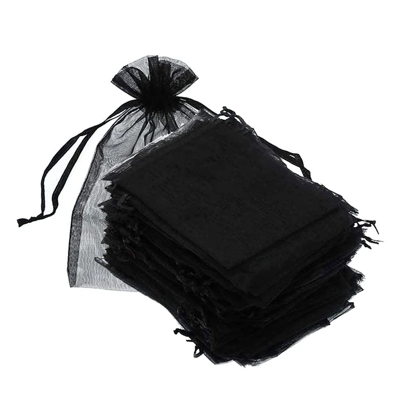 

Black Organza Bag Jewelry Gift Bag Sugar Bag Cosmetics Trial Pack