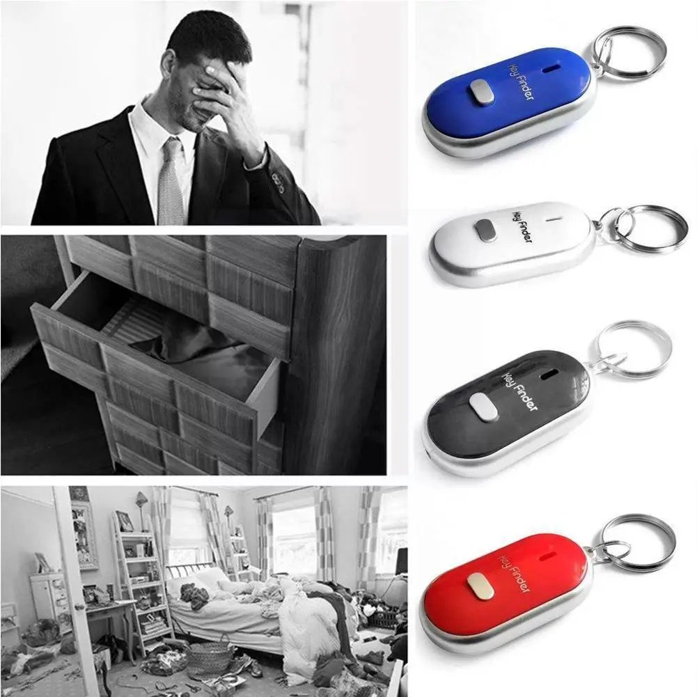 

Car key anti-lost device LED flashlight remote control key finder sound lost Wireless key finder P5J5