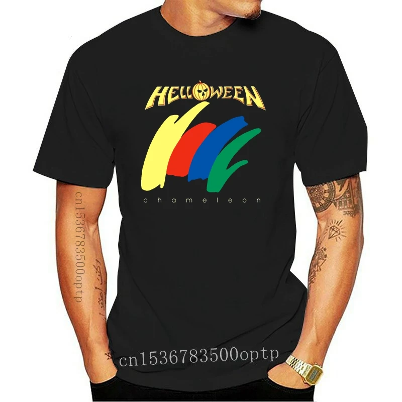 

Новая Черная футболка Helloween Хамелеон из тяжелого металла Майкл кикке 2021