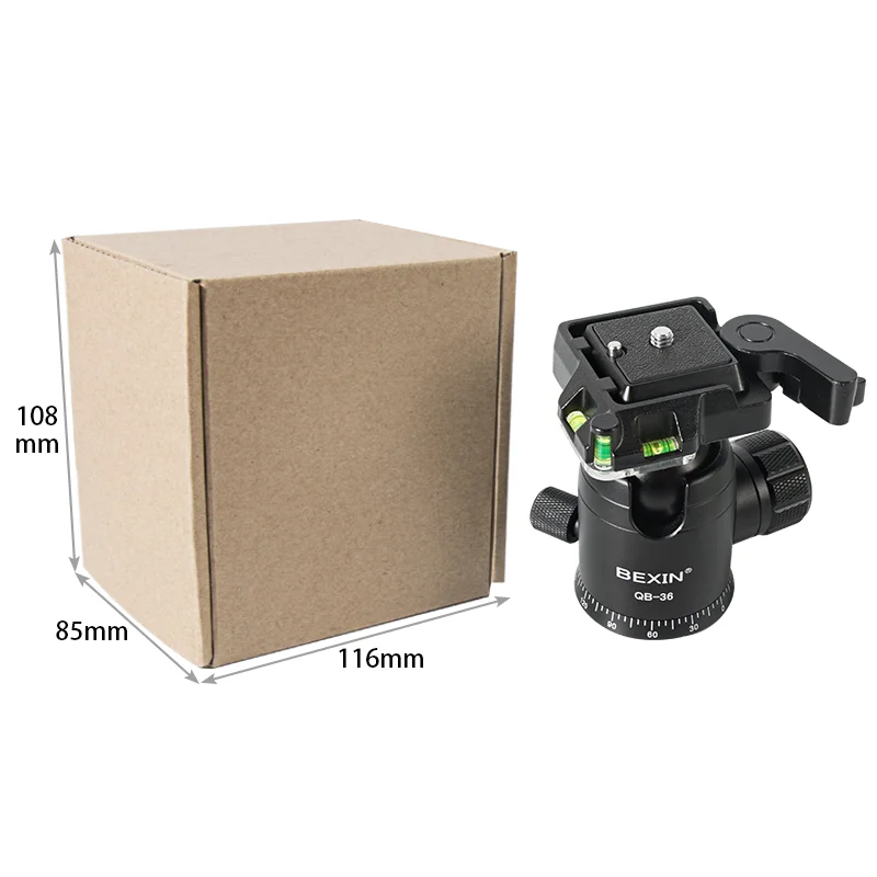 

Professional Aluminum Tripod Head Ball Heads 360 Degree Rotating Panoramic BallHead For Monopod Camera Tripod 10KG Load