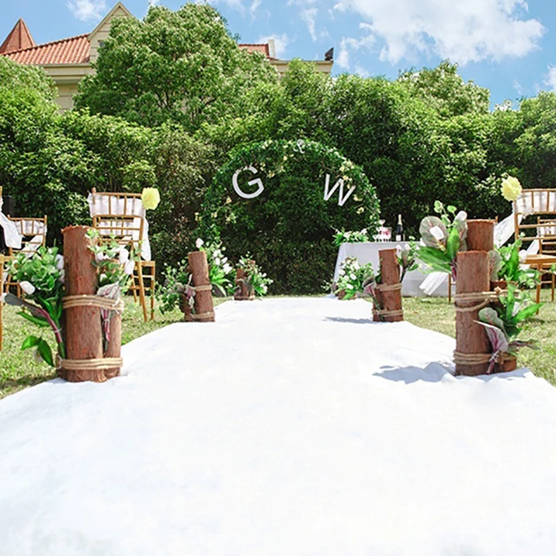 Красивые Свадебные украшения белый ковер вечерние церемония банкета свадьбы