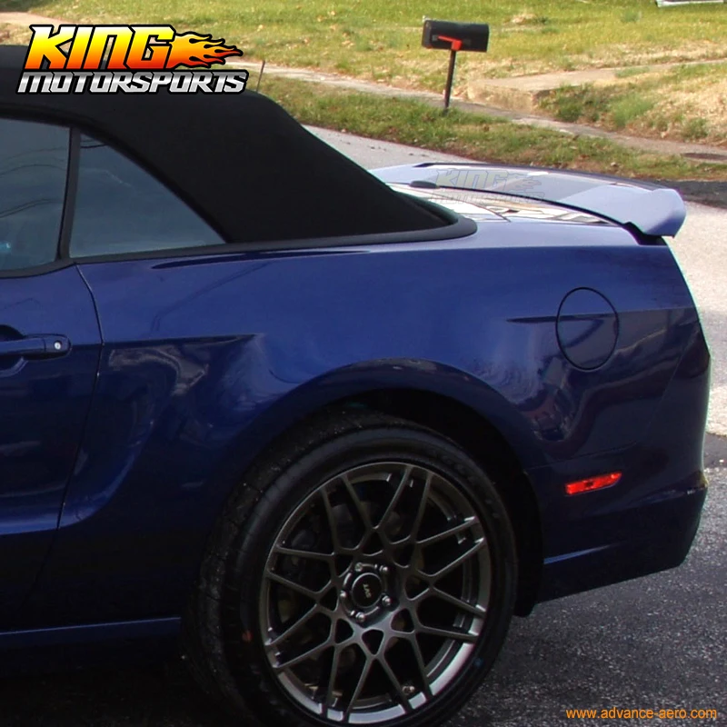 Подходит для 2010 2014 Ford Mustang GT V8 спойлер багажника OE Style ABS Матовый Черный Глобальный