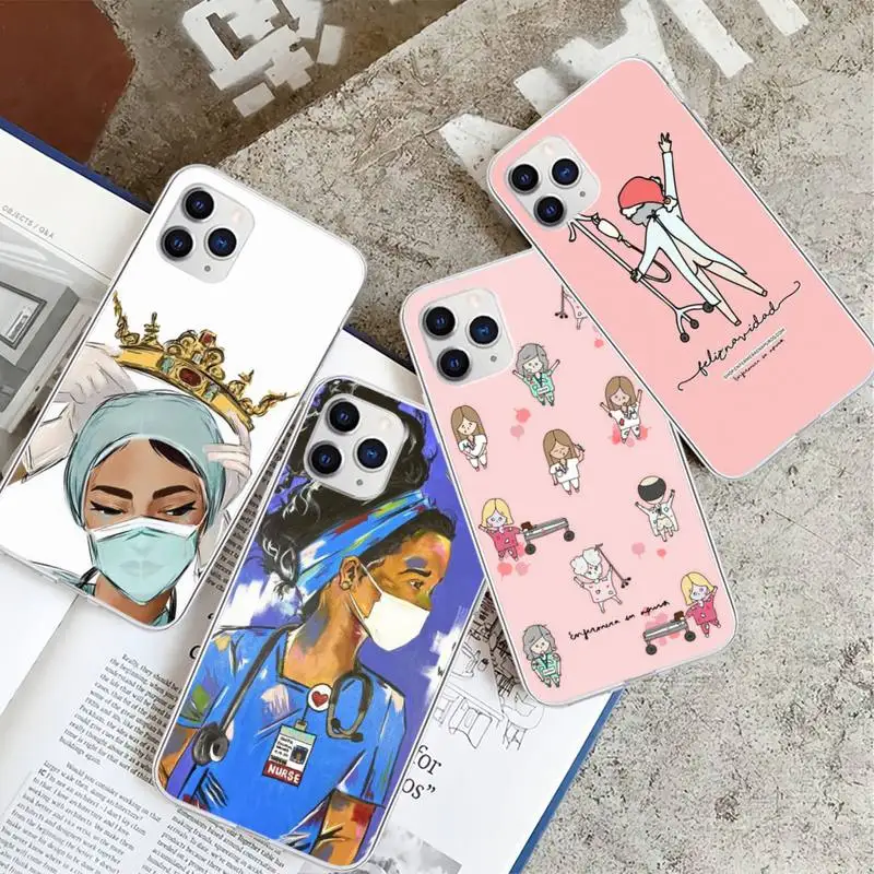

Spain Medicine Doctor Nurse Transparent Mobile Phone Case For Xiaomi Redmi K30s Ultra Note 9s 9 Pro Max Mi 10 Lite 11 10T Pro