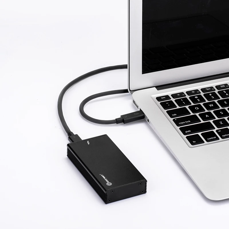 Thunderbolt 3 40Gbps NVME M.2 SSD Enclosure 4TB Aluminum USB C Box SSD Case 40Gbps Thunderbolt 3 C to C Cable For Laptop Desktop