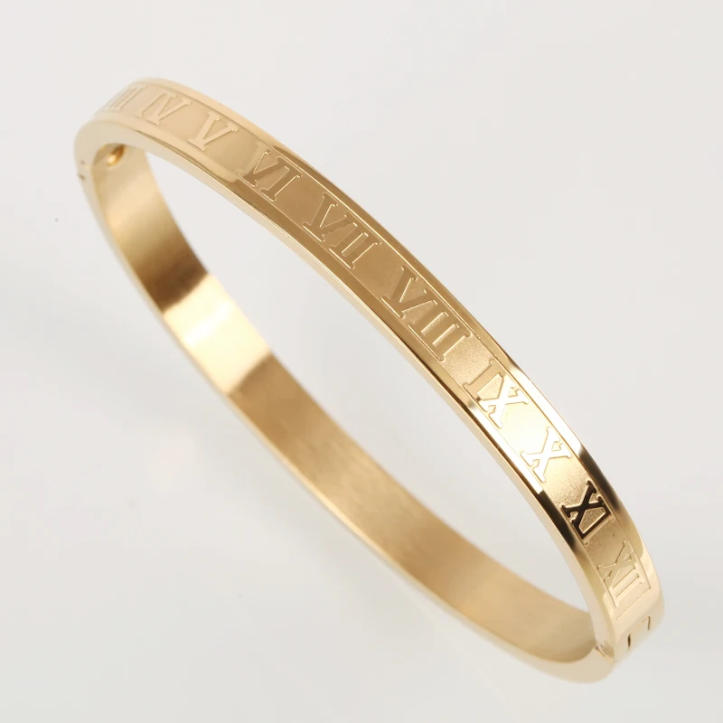 Роскошный золотой браслет на запястье из нержавеющей стали браслеты золотого