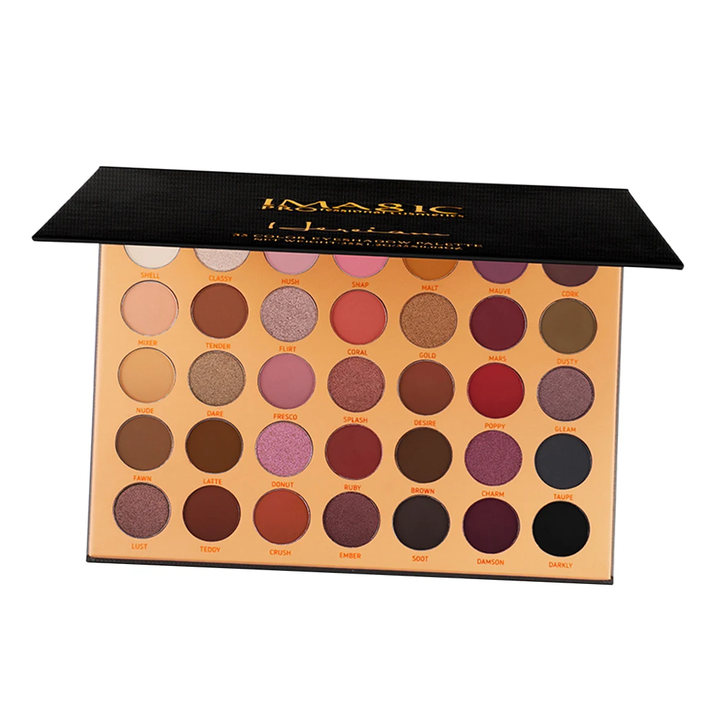 

35 Shades Smooth Matte Pearl Eyeshadow Palette with Mirror Eye Shadow Powder