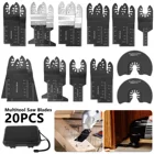 Многофункциональные биметаллические лезвия для точной пилы, 20 шт., колеблющееся полотно пилы, набор для резки дерева, инструмент из ДСП, лезвие для циркулярной пилы