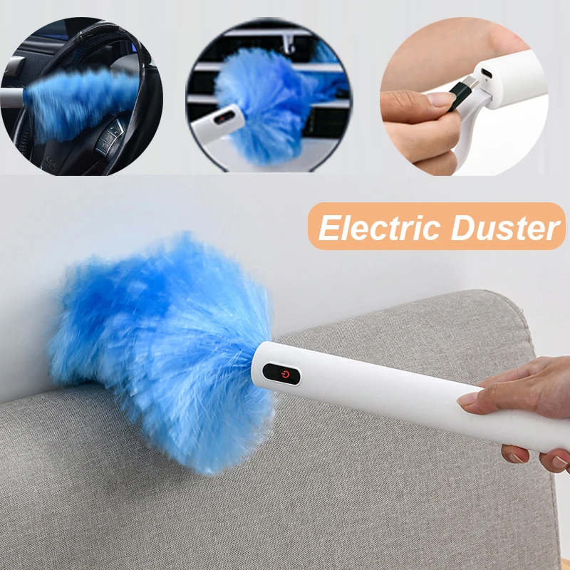 

Rechargeable Duster Cleaner Extendable Duster Brush Duster Cleaner Feather For Carpet Car Furniture Household Cleaning Tools