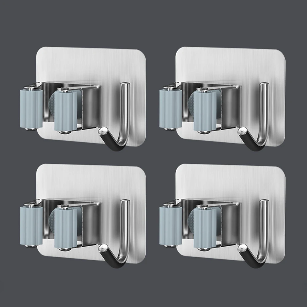 Многофункциональный держатель для метлы из нержавеющей стали тяжелый