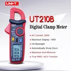 UNI-T UT210B мини-клещи; Цифровой мультиметр с истинным среднеквадратичным значением 2000 отсчетов; Тестер переменного тока с ЖК-подсветкойNCV MAXMIN