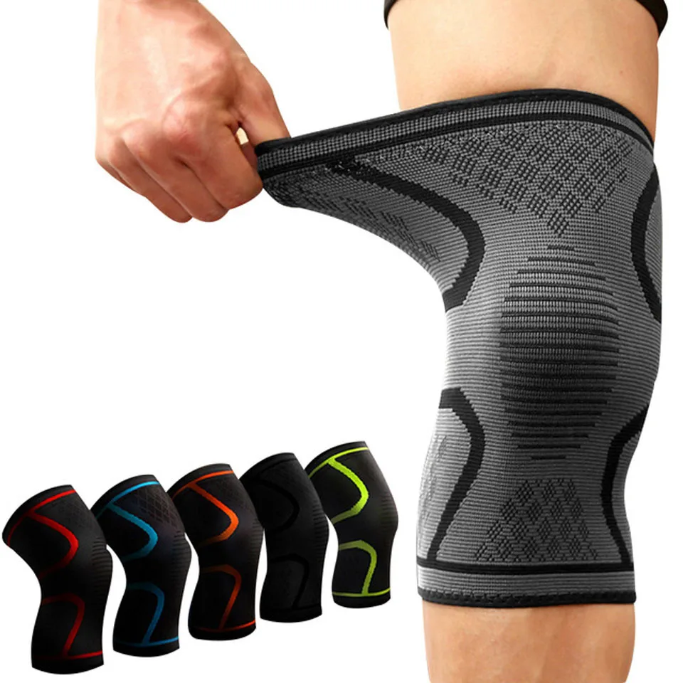 

1PCS Fitness Running Cycling Knee Pad Knee Support Braces Elastic Nylon Sport Compression Sleeve for Basketball Volleyball