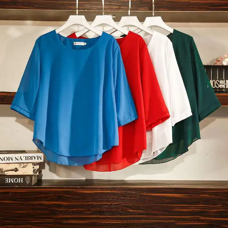 Блузка женская шифоновая с длинным рукавом элегантная повседневная рубашка