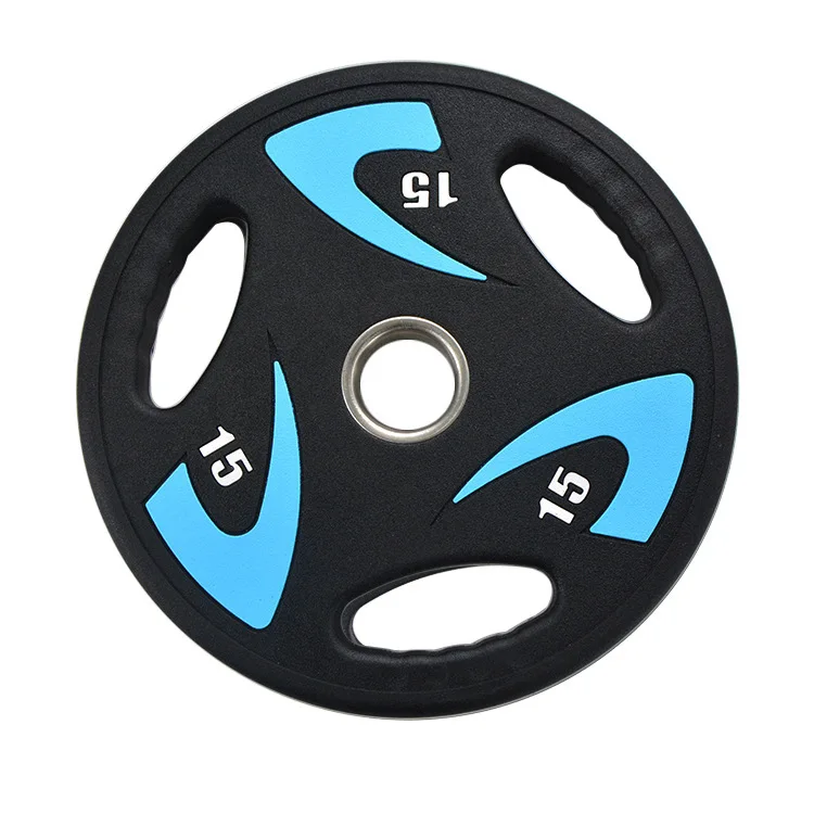 Высококачественная полиуретановая трехручная штанга цветная для тяжелой